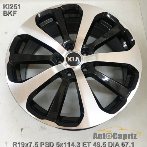 Диски Replay KI251 BKF R19 W7.5 PCD5x114.3 ET49.5 DIA67.1